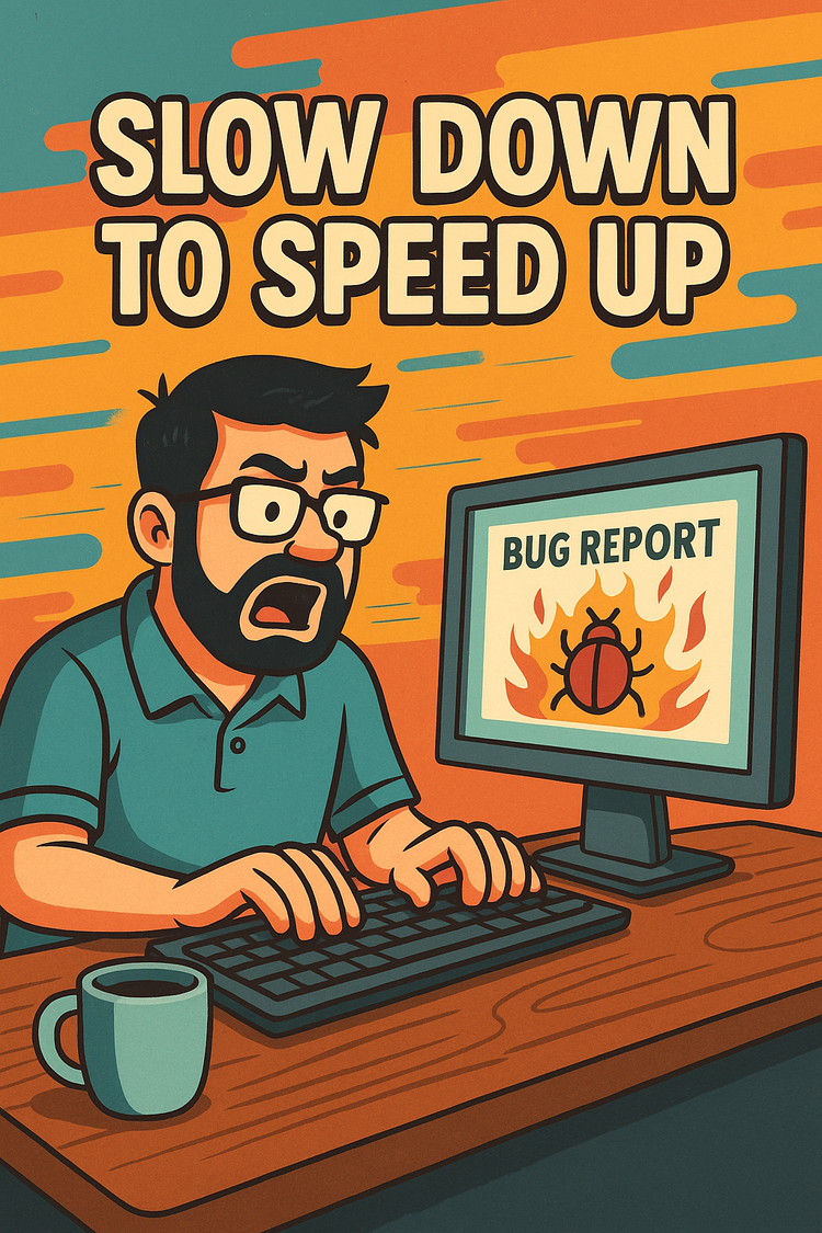 Slow Down to Speed Up