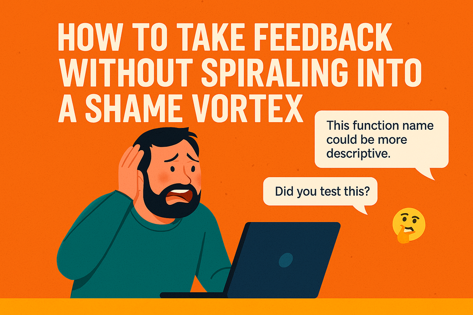How to Take Feedback Without Spiraling Into a Shame Vortex