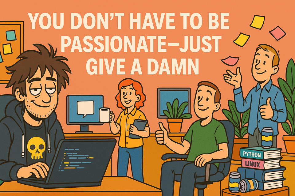 You Don’t Have to Be Passionate, You Just Need to Give a Damn