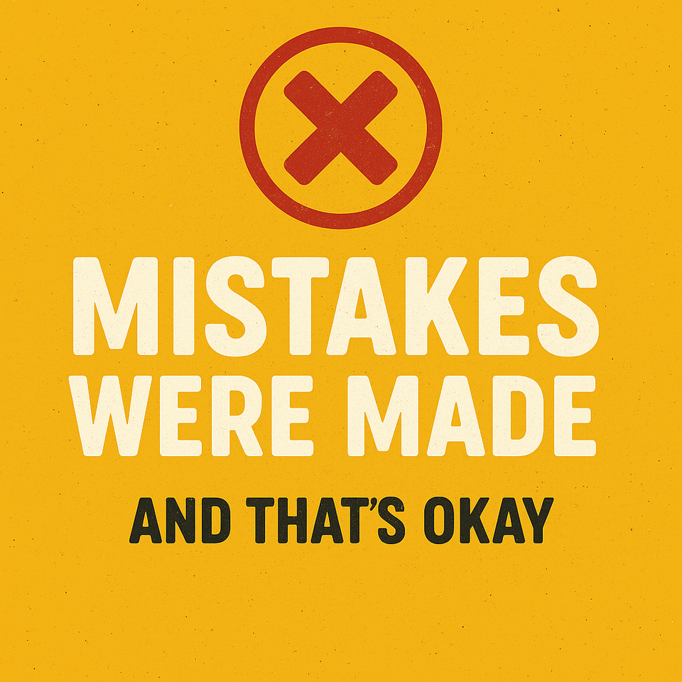 Mistakes Were Made, And That’s Okay